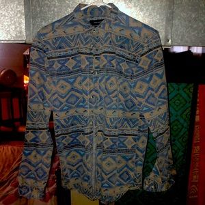 Urban Outfitters vintage retro 80s button shirt